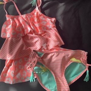 Justice girls size 8 tankini